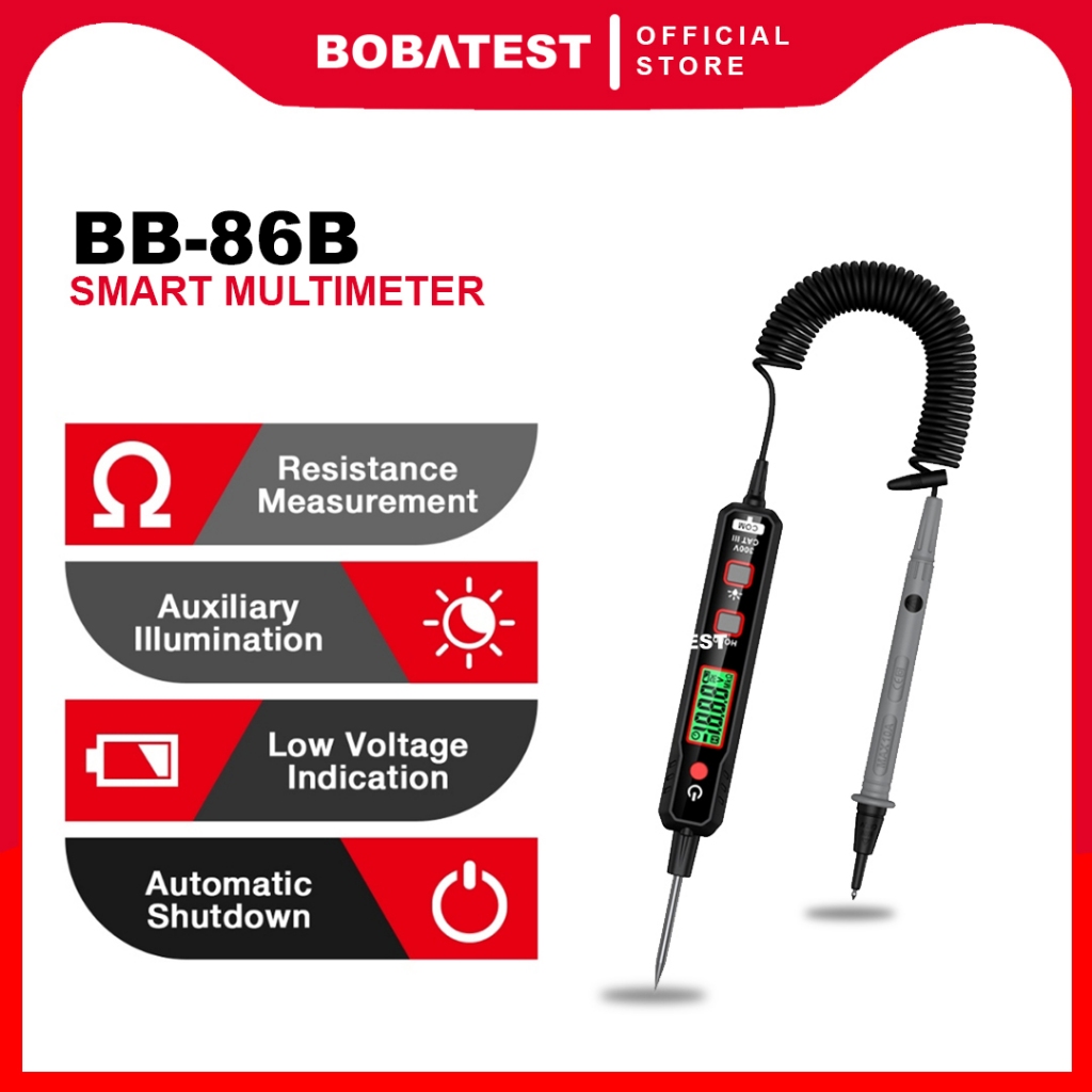 Jual BOBATEST Tespen Sirkuit Digital Tes pen DC Multimeter Tipe Pena ...