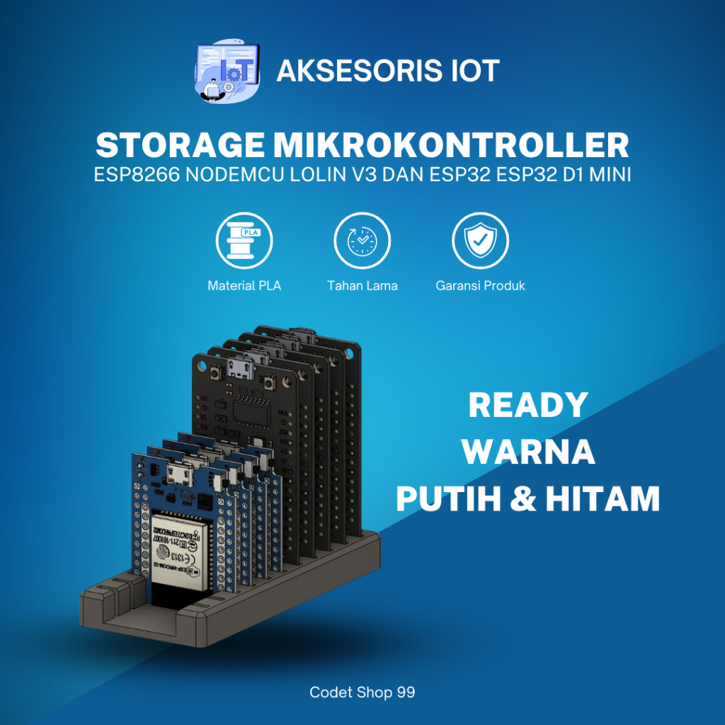 Jual Storage Box Microcontroller ESP8266 NodeMCU | ESP32 D1 Mini ...