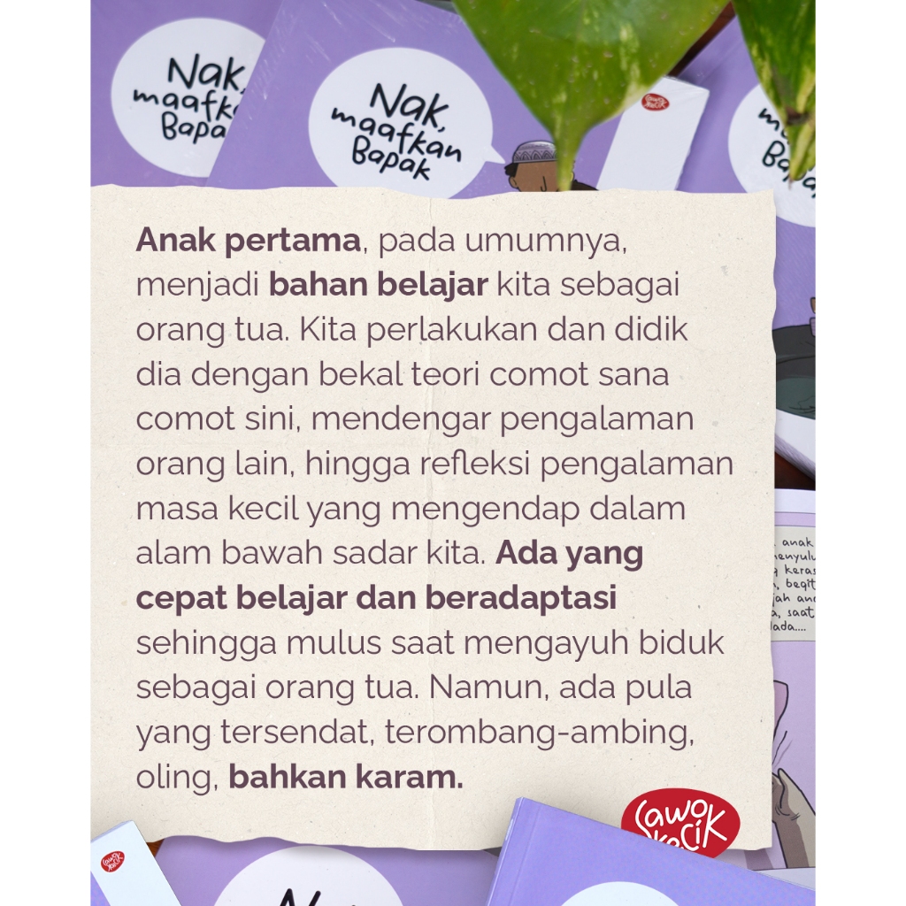 Jual READY Nak Maafkan Bapak karya Abunnada | Pustaka Sawo Kecik ...