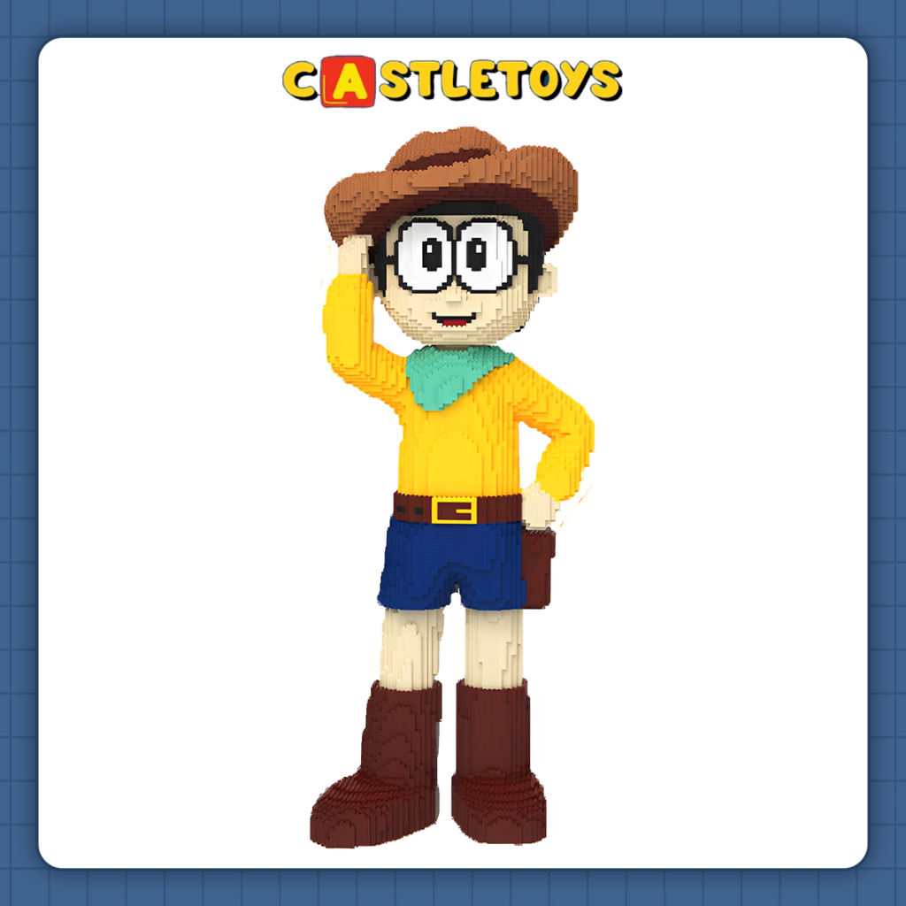 Jual Mainan Nano Blocks Cowboy Nobita Jumbo 3D Model (12890 pcs ...