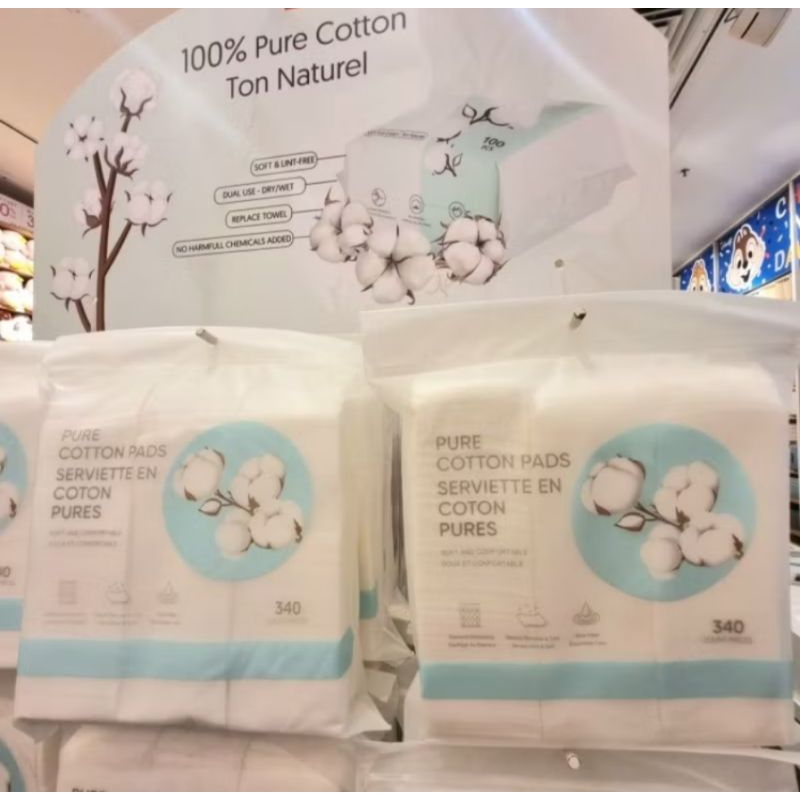 Jual Miniso Multifunction Pure Makeup Catton Pads / Kapas Wajah 340pcs ...