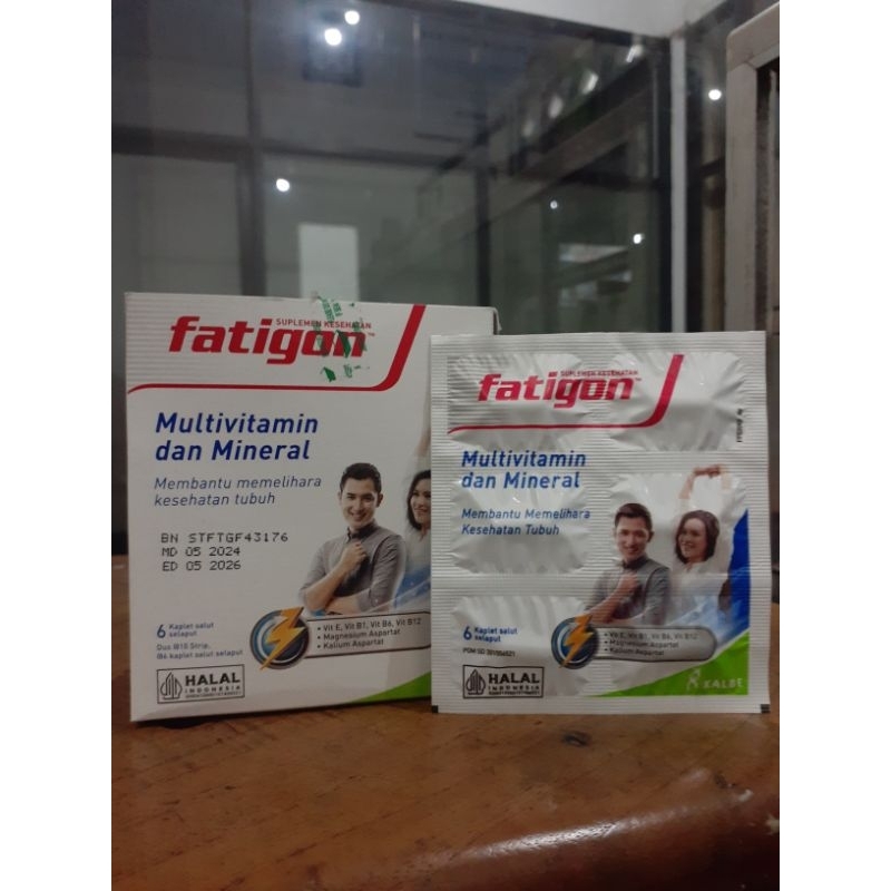 Jual FATIGON TAB/MULTIVITAMIN DAN MINERAL/PER STRIP ISI 6 | Shopee ...