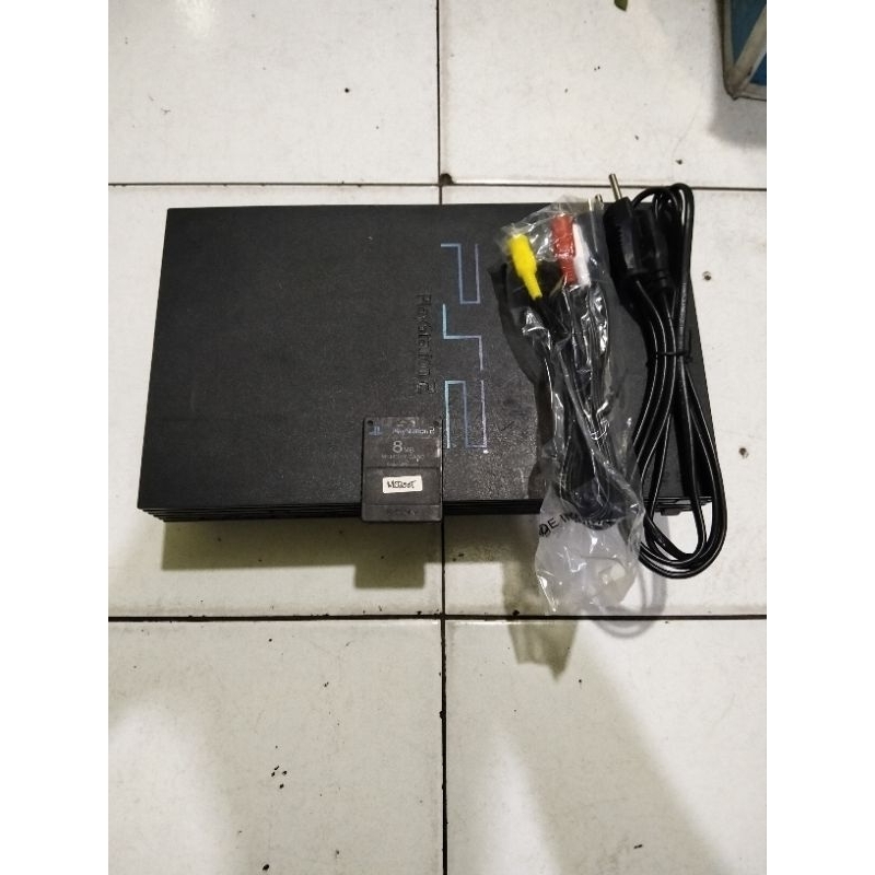 Jual PS2 fat pakai MC boot tinggal colok hardis exsterna | Shopee Indonesia