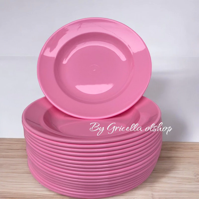 Piring Makan Melamin 1 Set 12 PCS Food Grade Warna Premium