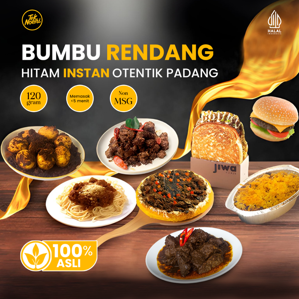 Jual Bundling 2pcs - Teknoeni - Dadak Black Rendang - Bumbu Rendang ...