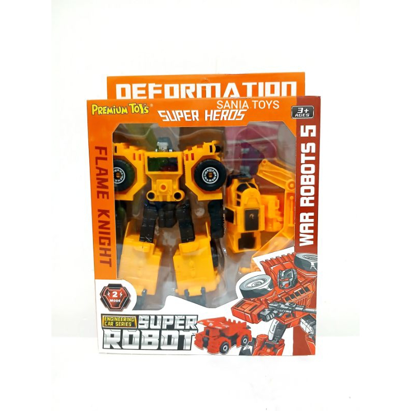 DEFORMATION ROBOT Mainan Super Robot Engineering Car Series War Robots  Mode