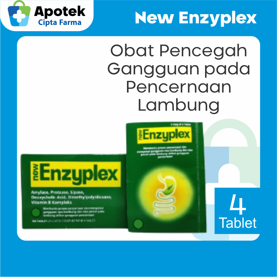 Jual New Enzyplex Tablet Vitamin B1 Vitamin B2 Vitamin B6 Niacinamide ...