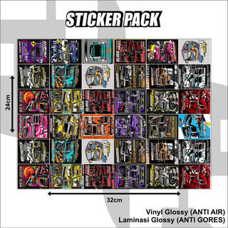 Jual STIKER BUS BASURI ISI 39 POTONG | VINYL PLASTIK TAHAN AIR ...