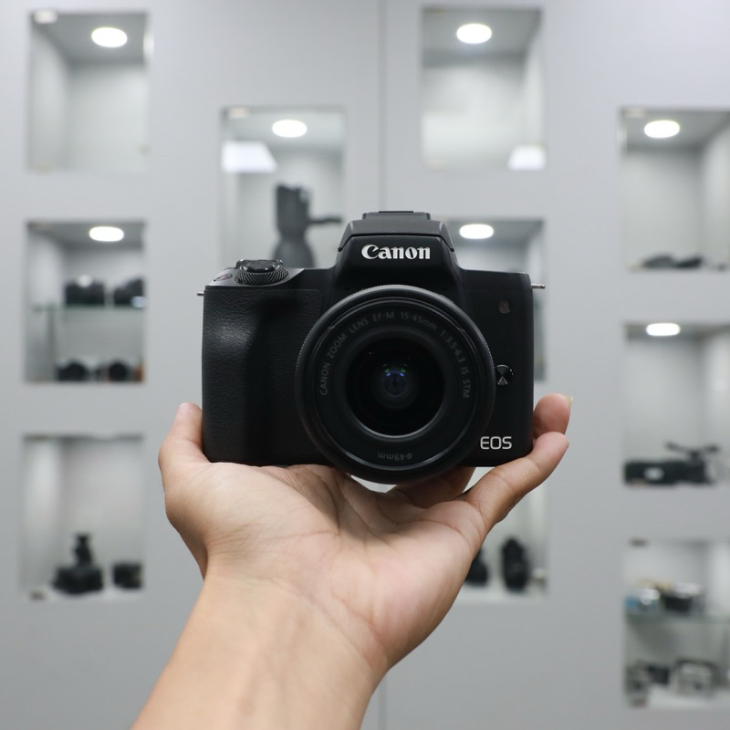 Jual Canon Eos M50 Kit 15-45mm F3.5-6.3 IS STM Murah | Shopee Indonesia
