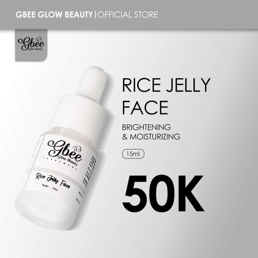 Jual Gbee Glow Beauty Rice Jelly Face Serum 15ml | Shopee Indonesia