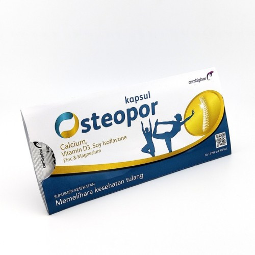 Jual Osteopor Box 30's Tablet Combiphar / Kalsium / Vitamin D3 ...