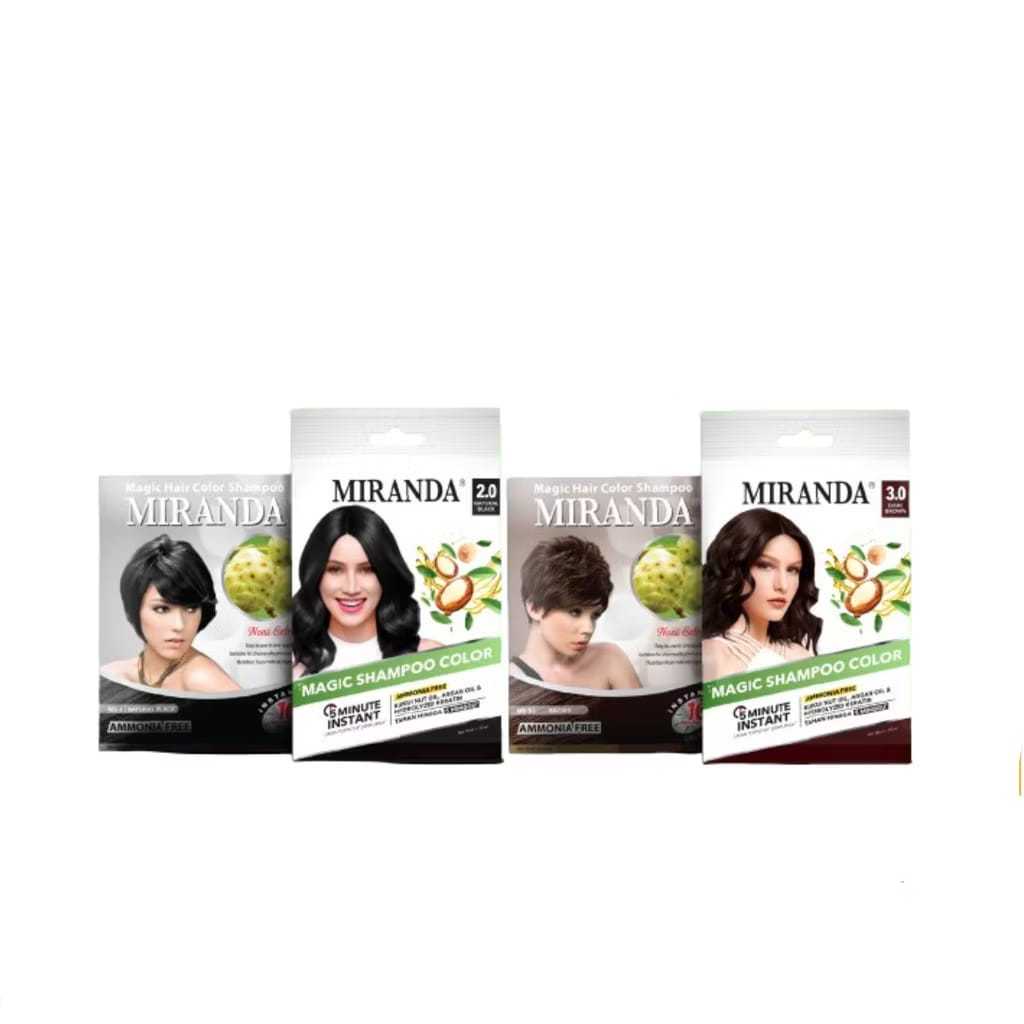 Jual Miranda Magic Hair Color Shampoo 30ml | Shopee Indonesia