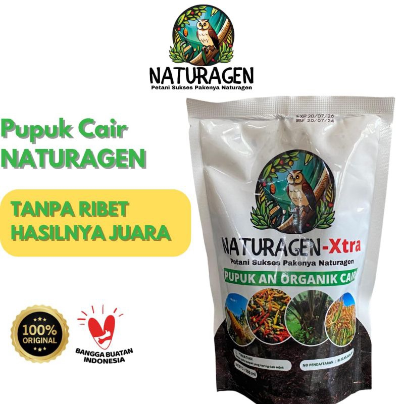 1 PCS NATURAGEN XTRA  250ml  POC pupuk Naturagen Xtra BAYAR DITEMPAT Pupuk padi pupuk jagung pupuk sawit pupuk buah pupuk cabai pupuk pelebat buah pupuk tanaman pupuk organik pupuk cair pupuk viral