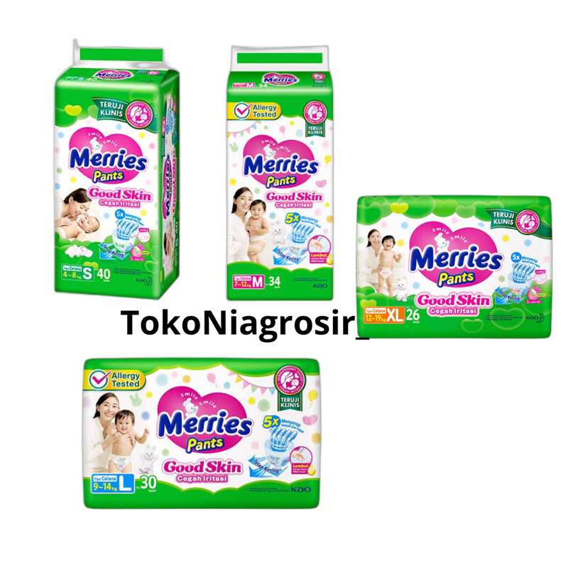 Jual Merries Pants Good Skin S40 M34 L30 XL26 | Shopee Indonesia