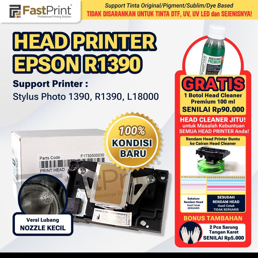 Jual Head Print Printer Epson Stylus Photo 1390 R1390 L1800 | Shopee ...