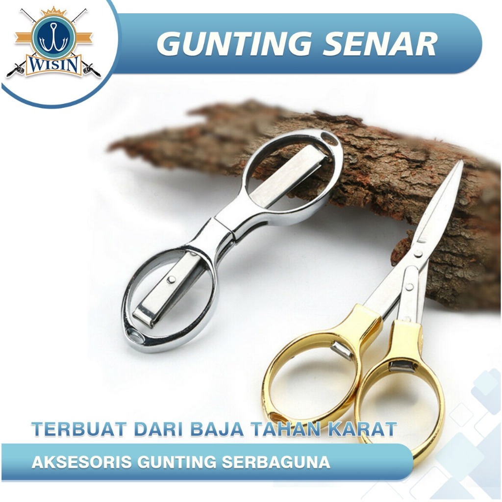 Jual WISIN Gunting Lipat Portable Stainless Steel Gunting Travel ...