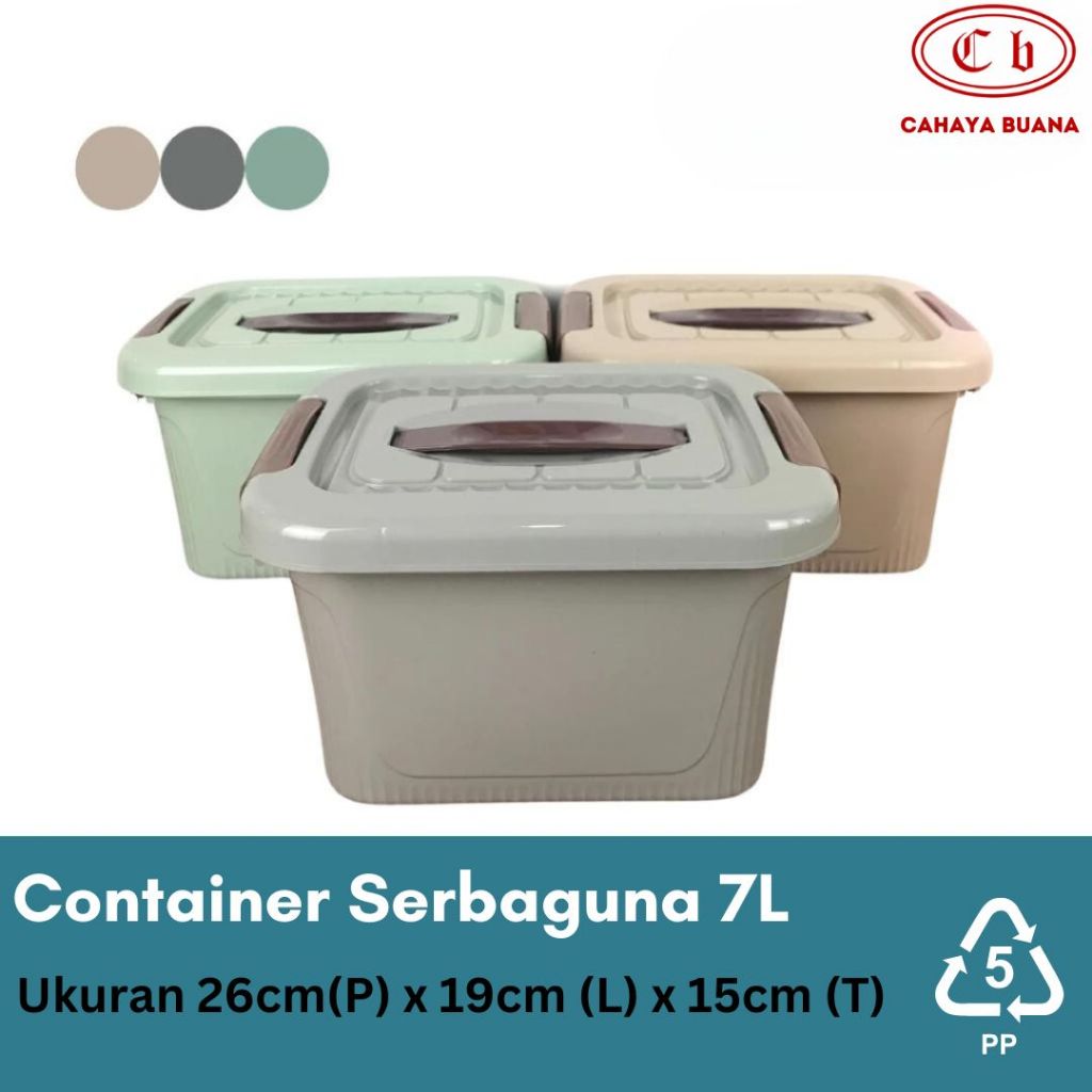 Jual Box Container Serbaguna 7 Liter / Estetik High Quality | Shopee ...