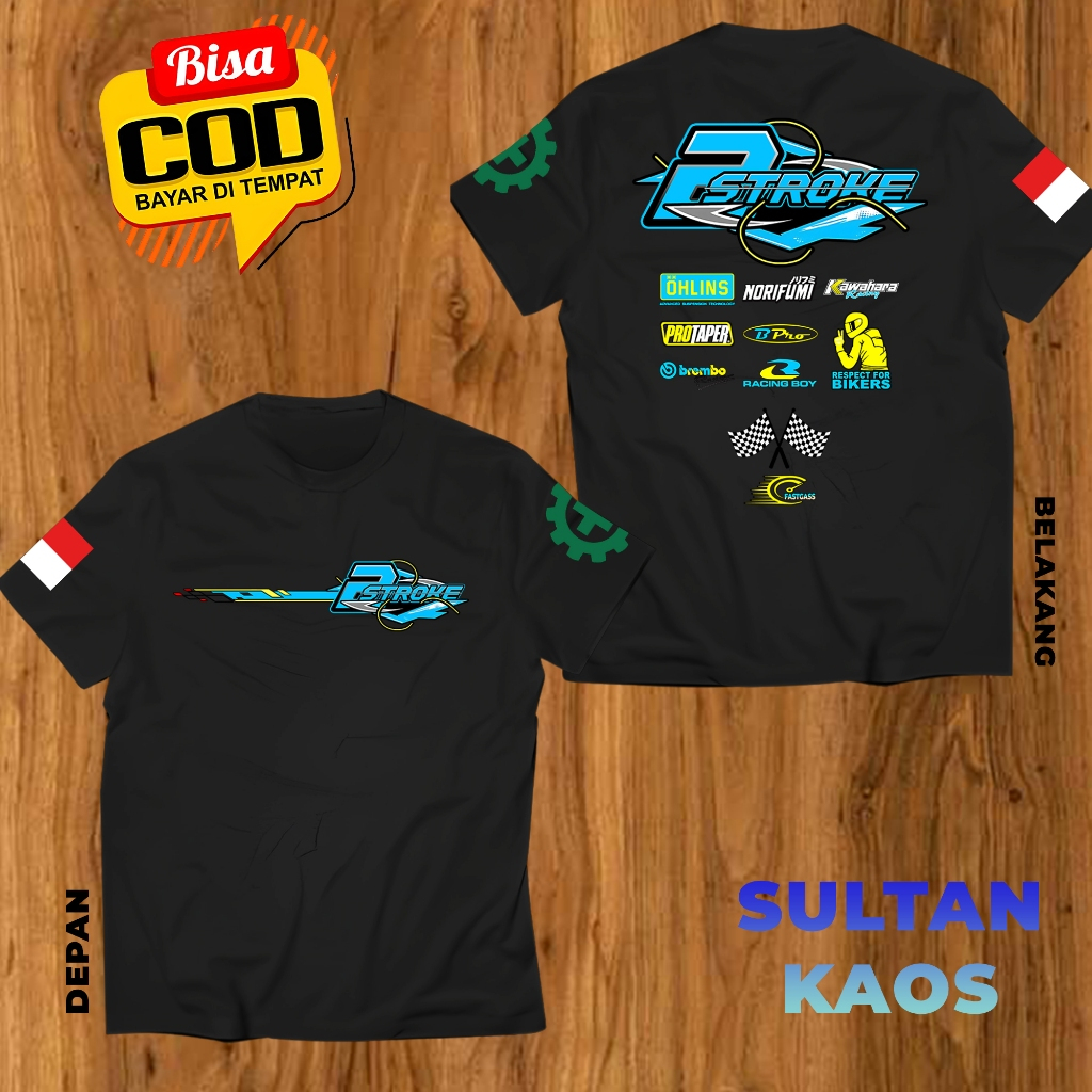 Jual Kaos Racing 2 Tak Indonesia 2 Stroke Logo Otomotif Motor Balap ...