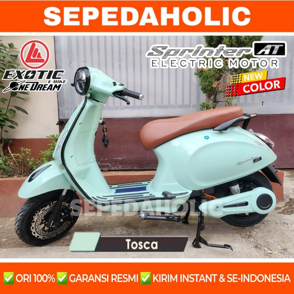 Jual Sepeda Motor Listrik EXOTIC SPRINTER LX / SPRINTER AT 1200 Watt ...