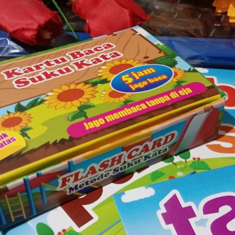 Jual Flash Card Edukasi Anak Kartu Metode Baca Suku Kata | Shopee Indonesia