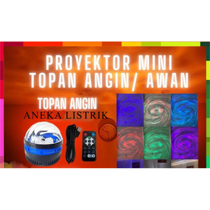 Jual LAMPU PROYEKTOR MINI LANGIT / MODEL TOPAN ANGIN / GONTA GANTI ...