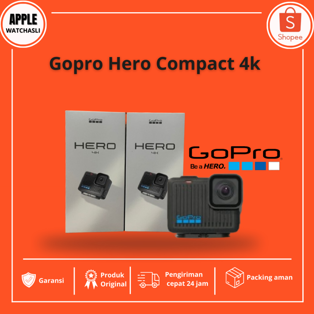 Jual GoPro Hero Compact 4k Black Go Pro Action Camera | Shopee Indonesia