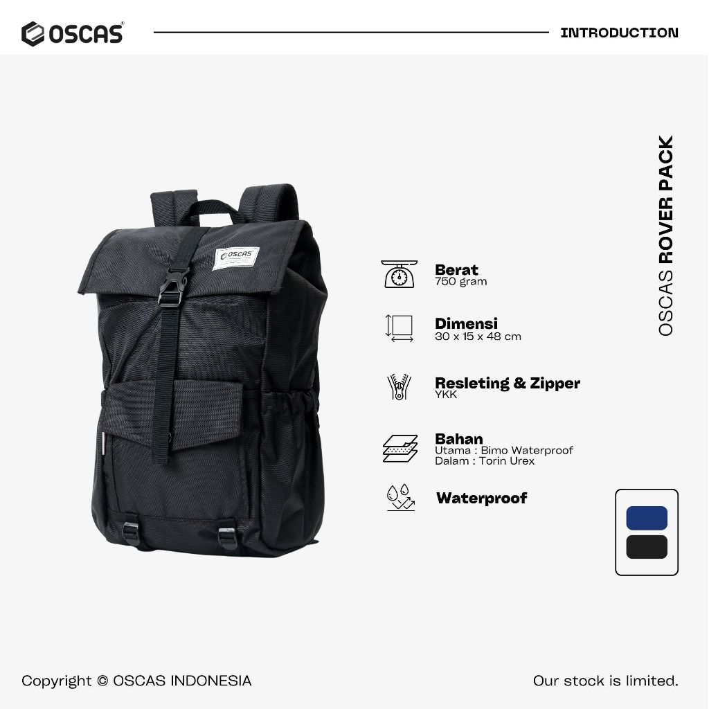 Jual OSCAS Official - Tas Ransel Pria Backpack GENEVA Tas Outdoor Tas ...