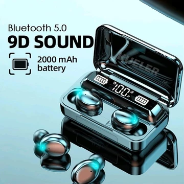 TWS M10 F9 M90 DAN X15 Display Baterai LED 9D HIFI Headphone Wireless Bluetooth Powerbank