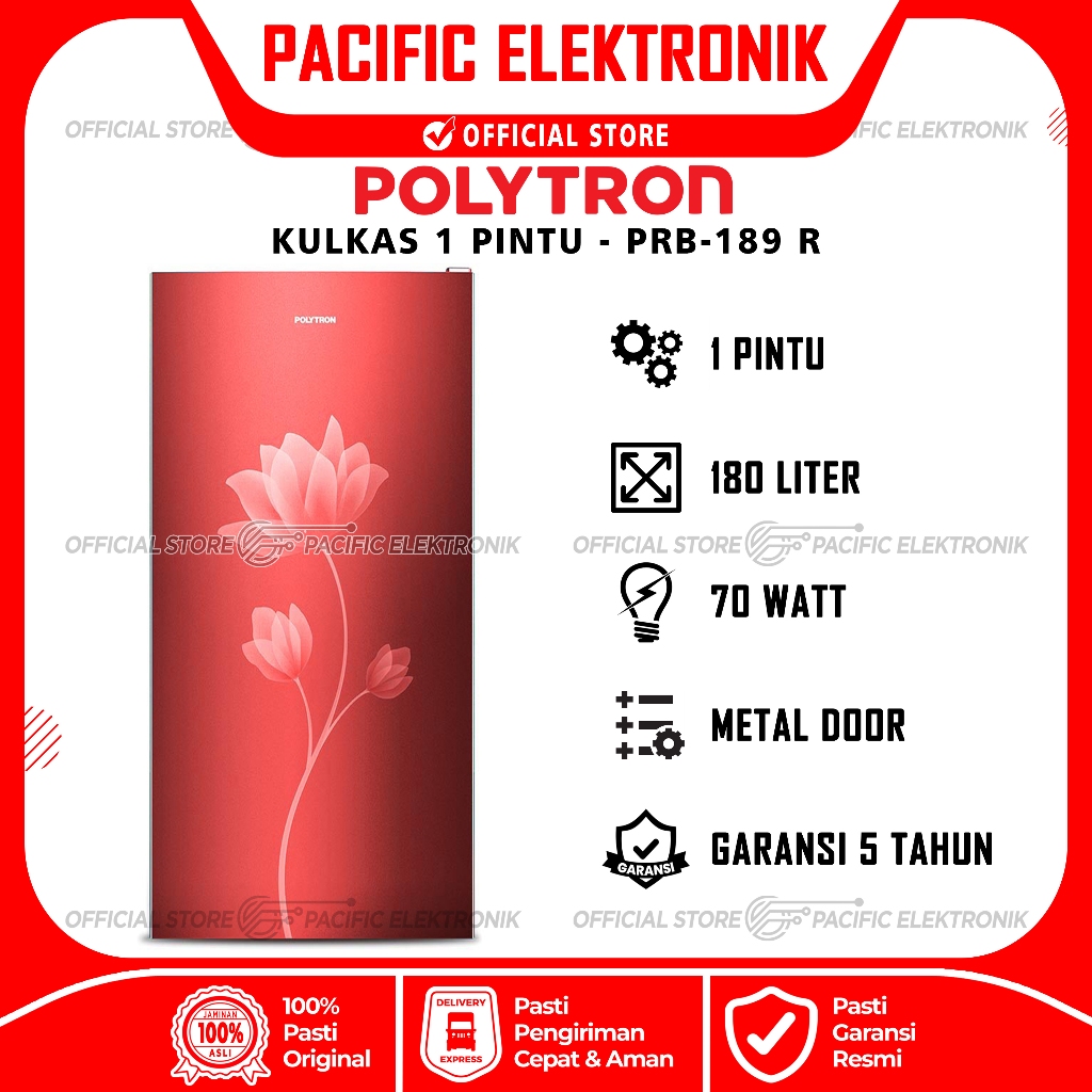 Jual Kulkas Polytron 1 Pintu PRB 189 / PRB189 | Shopee Indonesia