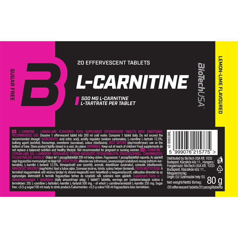 biotech usa l carnitine pezsgőtabletta Jual BioTechUSA- INSTANT 20 TABS Diet support Rental Days:3 Days ✨ Distributor of Premium Pro series