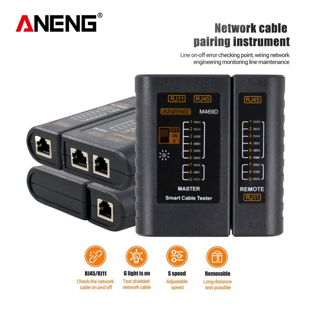 Jual AK-03 Alat Penguji Lan Tester Ethernet RJ45 RJ11 Tester Kabel LAN ...