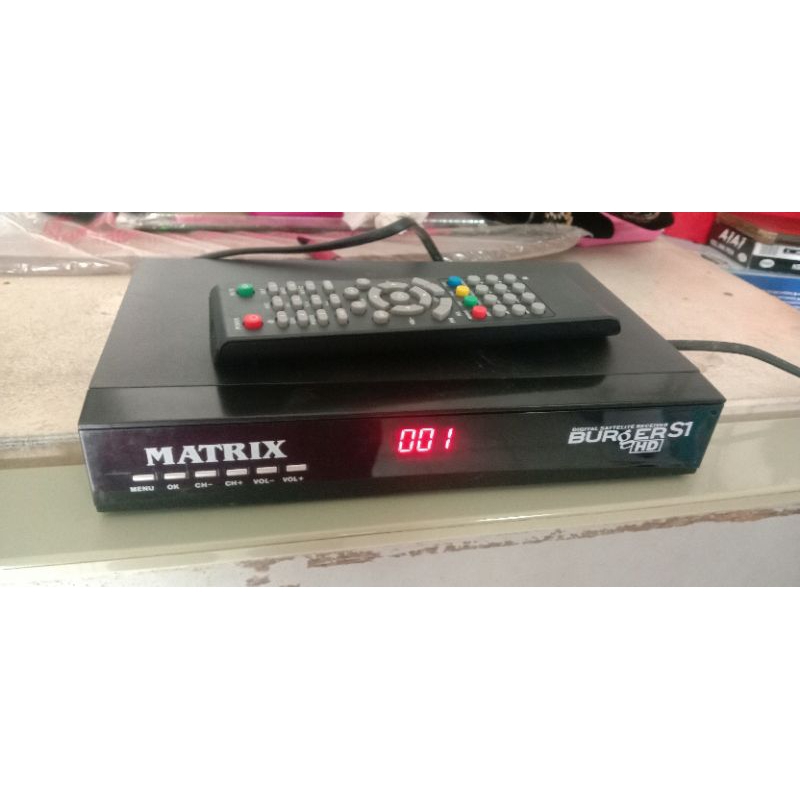 Jual resiver/stb parabola matrix burger S1,unit masih nya sesuai foto ...