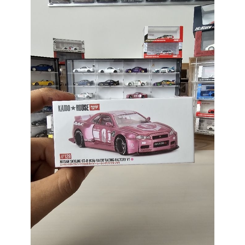 Jual Kaido House Mini GT Nissan Skyline GTR R34 Pink V1 Kaido R34 Pink ...