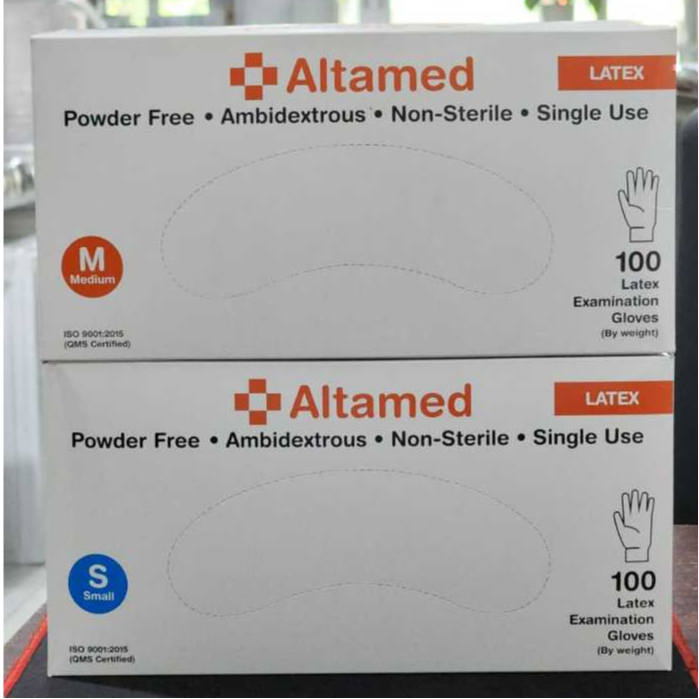 Jual SARUNG TANGAN LATEX POWDER FREE ALTAMED/LATEX POWDER FREE GLOVES ...
