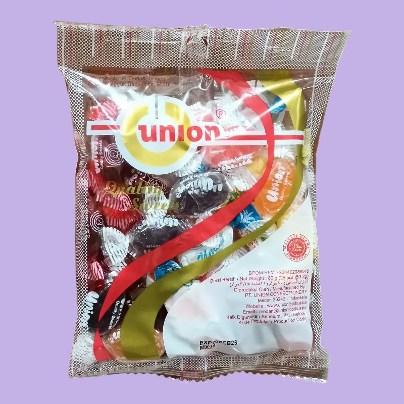 Jual Permen Jadul Union Assorted Mint, Coklat, Jeruk Susu & Anggur Sak ...