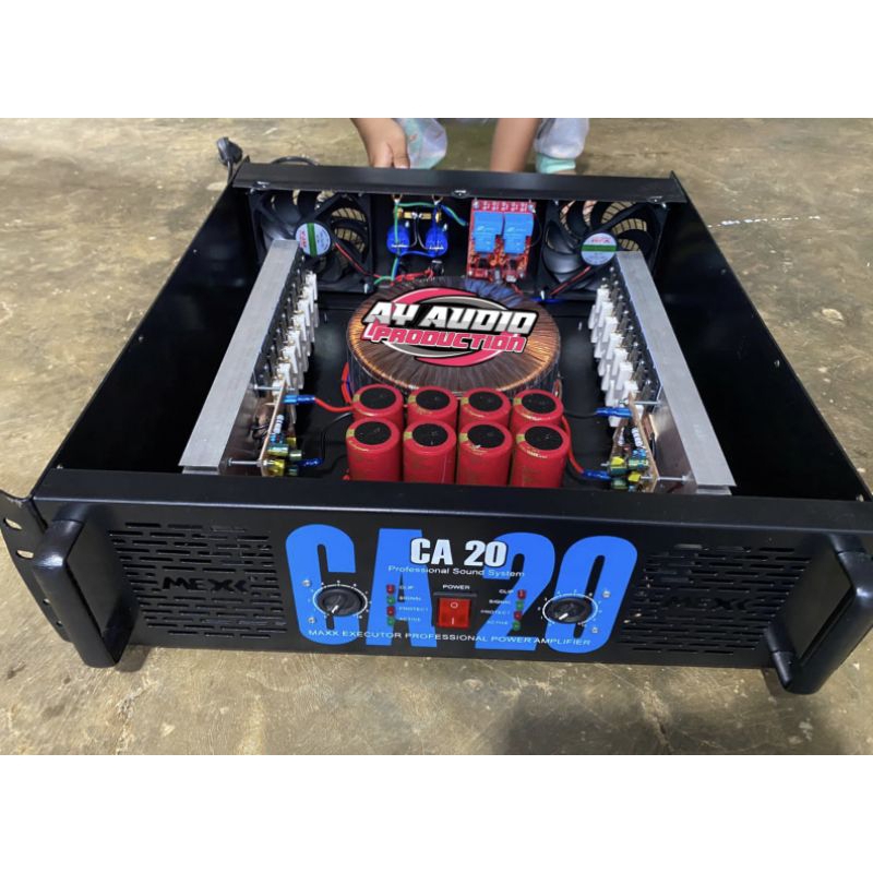 Jual POWER AMPLIFIER RAKITAN 20 AMPER BOX CA20 ct 55 / 45 ( FREE