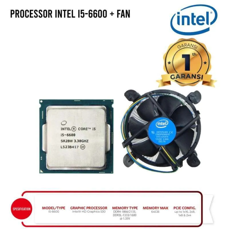 Jual Processor Intel core i5 6600 3.3GHz TRAY Socket 1151 | Shopee ...