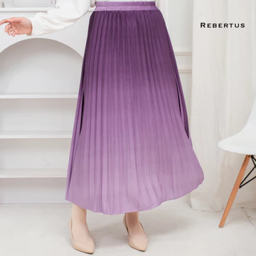 Rok Plisket Panjang Gradasi Wanita Rebertus Heyda