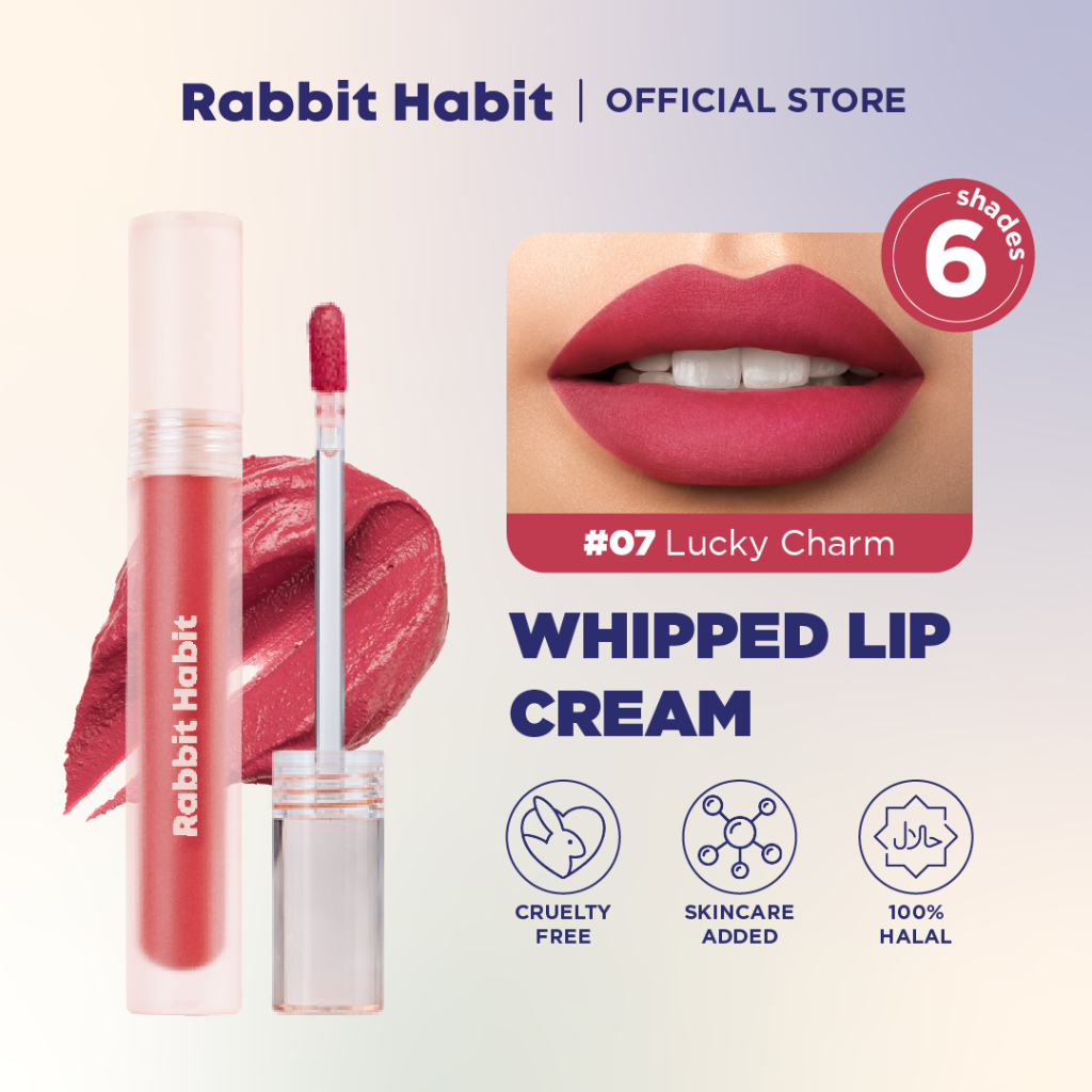 Jual Rabbit Habit Whipped Lip Cream #07 Lucky Charm - Long-Lasting ...