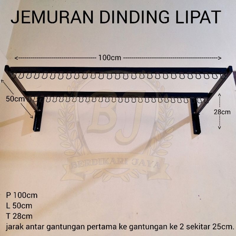 Jual Jemuran Dinding Lipat Cm Dobel Gantungan Shopee Indonesia