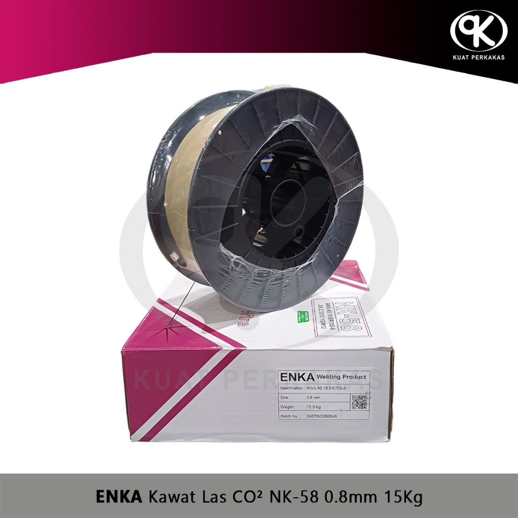 Jual Kawat Las CO2 0.8mm ENKA MIG Wire AWS A5.18 ER70S6 15kg/rol