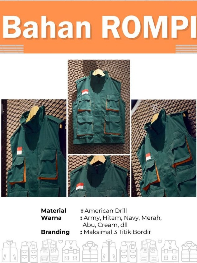 Jual ROMPI CUSTOM PREMIUM Bebas Design | Shopee Indonesia
