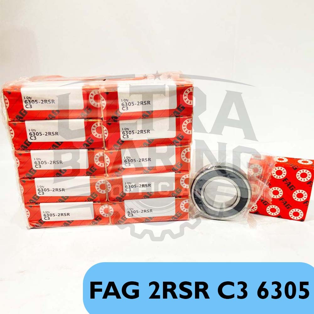 SKF KUGELLAGER 6305 2RS WASSERDICHT C3-TYP - Abm.: 25x62x17