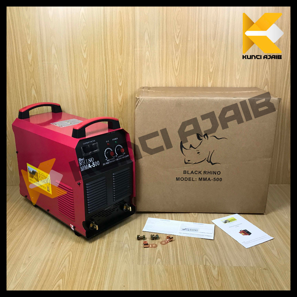Jual RHINO MMA 500 A 3 Phase Mesin Las Listrik Inverter setara Travo ...