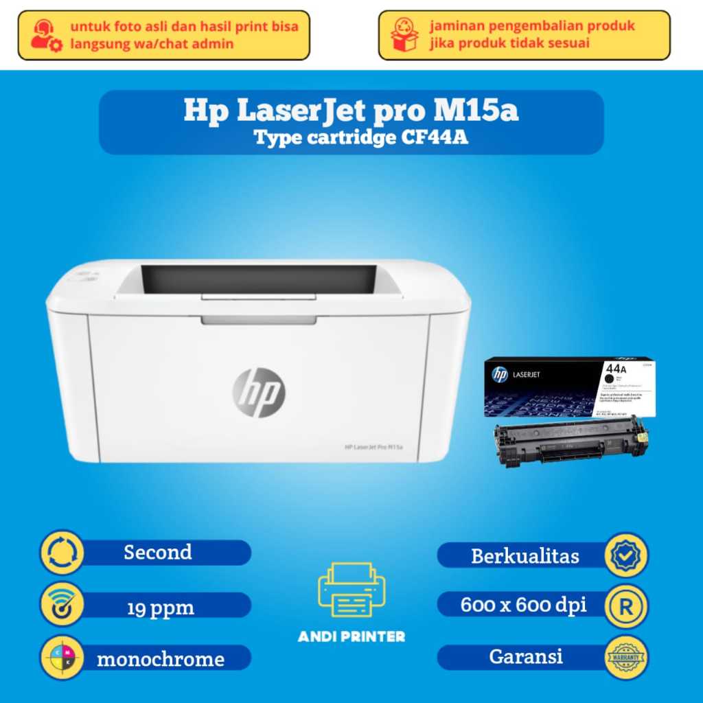 Jual Printer hp laserjet Pro M15a | Printer Monochrome Bergaransi ...