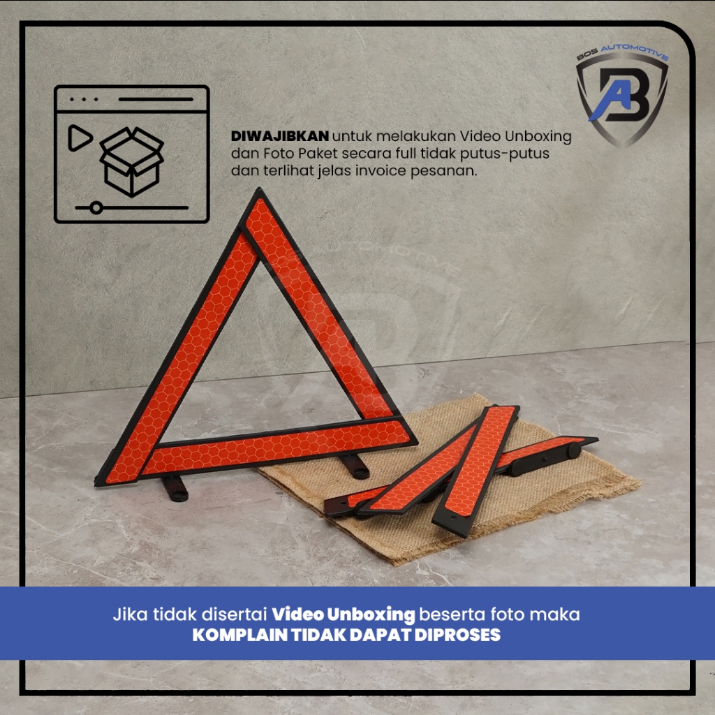 Jual IZY Segitiga Pengaman Mobil Reflektor / Triangle Warming Sign ...