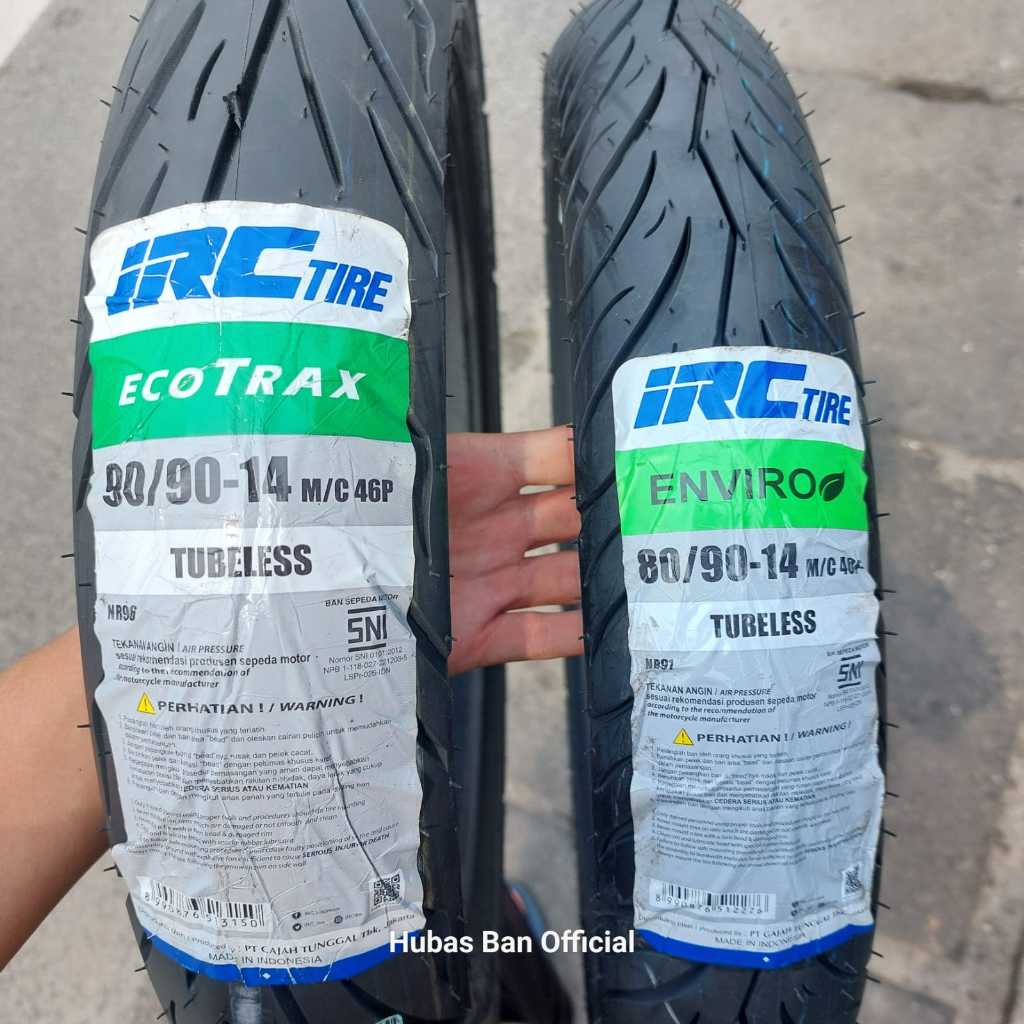 Jual Ban IRC Enviro NR91 & Ecotrax NR96 Depan Belakang 70/90 80/90 90/ ...