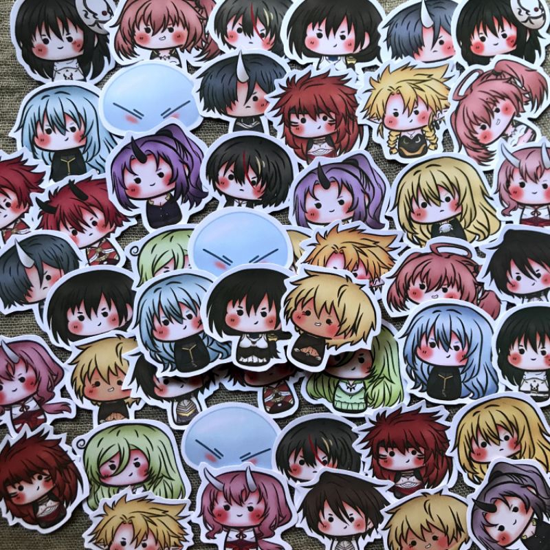 Jual 16 pcs tensura sticker, tensei shitara slime datta ken, slime ...
