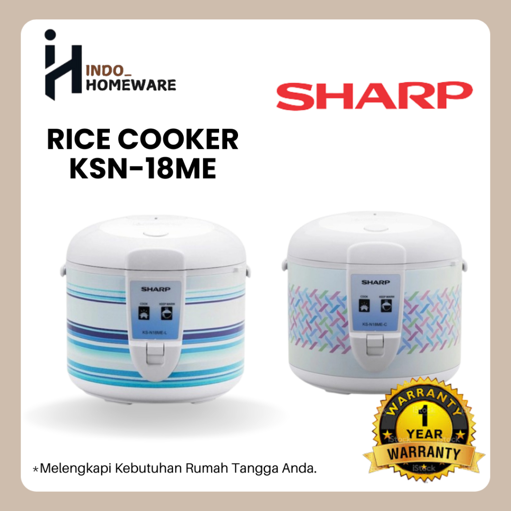 Jual Rice Cooker Sharp KS-N18ME-C Magic com KSN18MEC Kapasitas 1.8 ...