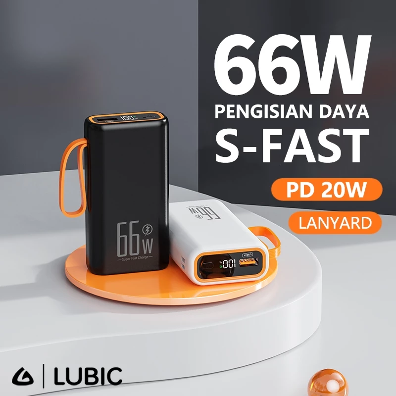 LUBIC Powerbank Mini 10000mAh Fast Charging Output USB Type C Lightning